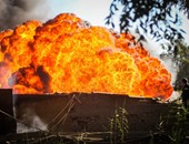6 انفجارات تهز أرجاء مصنع القليوبية المشتعل نتيجة انفجار تنكات بنزين