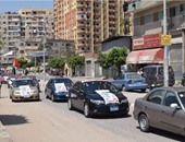 بالفيديو والصور.. مسيرة بالسيارات فى كفر الشيخ احتفالاً بافتتاح قناة السويس