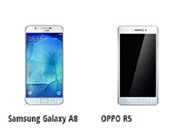 أيهما أنحف.. "Samsung Galaxy A8" أم "OPPO R5"