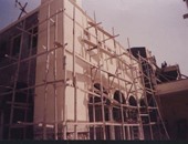 بالصور.. ننشر أعمال الترميم بكنيسة أبانوب الأثرية قبل افتتاحها