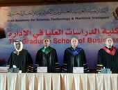 بالصور..الأكاديمية العربية تحتفل بطلاب الدراسات العليا بحضور "العربى"