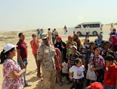 أطفال "مؤسسة قوس  قزح" تزور  موقع حفر  قناة السويس الجديدة
