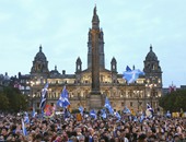 آلاف الاسكتلنديين يتظاهرون فى جلاسجو دعما للاستقلال عن المملكة المتحدة