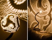 بالصور.. فنان يصنع مصابيح رائعة من جوز الهند
