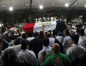 بالصور.. جنازة عسكرية لتشييع شهيدين من ضحايا مذبحة رفح بالمهندسين