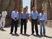 وزراء الرياضة بتونس والإمارات وفلسطين يزورون معبد الكرنك بالأقصر