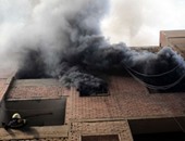مسئول بمصنع الأدوية المحترق بالمطرية: ماس كهربائى سبب اشتعال النار