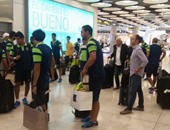 ننشر صور وصول بعثة الأهلى لمطار مدريد