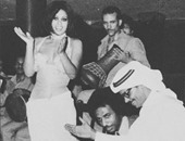 فيفى عبده تنشر صور قديمة مع عمر الشريف وعادل إمام وراغب علامة وطلال مداح