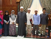 الإمام الأكبر يوصى طلاب إندونيسيا الدارسين بالأزهر باتباع أسس البحث العلمى