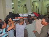بالصور.. جنازة عسكرية مهيبة لشهيد شرطة سيناء فى مسقط رأسه بالمنوفية