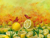 بيلمونى ليه.. رسام روسى يرسم الليمون بألوانه وجميع أشكاله
