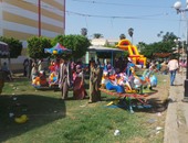  إقبال كبير من المواطنين على الحدائق فى نهاية إجازة العيد بسوهاج
