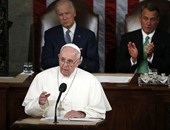 بالصور.. تصفيق حاد لبابا الفاتيكان خلال كلمته فى الكونجرس الأمريكى