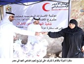 بالصور.. السفارة الإماراتية بالقاهرة تشرف على توزيع الأضاحى للمحتاجين
