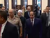 بالفيديو.. الرئيس السيسى يصل مسجد المشير طنطاوى لأداء صلاة عيد الأضحى المبارك