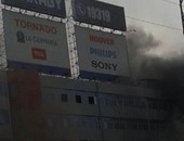 "صحافة المواطن".. قارئ يشارك بصور حريق مخزن أجهزة كهربائية ببنها