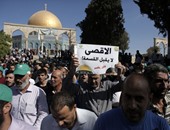 بالصور.. تظاهرات حاشدة أمام قبة الصخرة ضد انتهاكات الاحتلال فى الأقصى