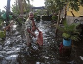 بالصور.. عاصفة مدارية تضرب سواحل المكسيك والفيضانات تغزو الساحل الجنوبى