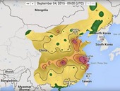 علماء يضعون خريطة ترصد خطورة تلوث الهواء فى الصين.. "الوضع يزداد سوءا"