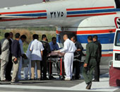 تمشيط مهبط طائرات مستشفى المعادى العسكرى استعدادا لاستقبال مبارك