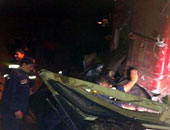 السكة الحديد: مزلقان أسوان كان مغلق والسيارة اقتحمته واصطدمت بأخر القطار