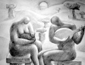 الأحد.. افتتاح معرض "طرح البحر" لجميل شفيق بجاليرى مصر