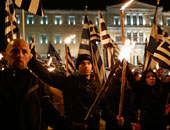 آلاف اليونانيين يتظاهرون وسط العاصمة أثينا ضد سياسة التقشف