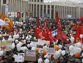 الآلاف يتظاهرون وسط العاصمة الروسية احتجاجا على الانتخابات المحلية