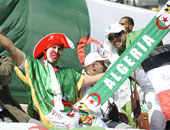 استقبال حافل للخضر فى مطار الجزائر 