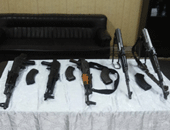 ضبط 11 بندقية آلية وفرد محلى الصنع فى حملة أمنية بسوهاج 