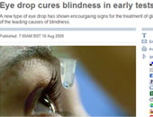 اكتشاف قطرة جديدة لعلاج المياه الزرقاء