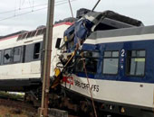 إصابة 30 شخصا فى تصادم قطارين بسويسرا