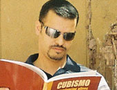 لوحات فنان تشكيلى مصرى تشارك فى معرض "بالنمسا"