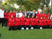 بالصور .. السفير الألمانى يكرم منتخب مصر لكرة القدم النسائية