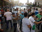 مظاهرة فى لبنان رفضا للضربة الأمريكية المحتملة لسوريا