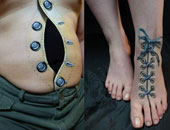 فنانة مكياج يابانية تستخدم جسم الإنسان كلوحات فنية للخداع البصرى 