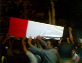 تشييع جثمان النقيب أحمد حجازى شهيد رفح بـ"كفر الشيخ" وسط جنازة عسكرية