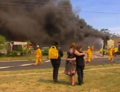 السلطات الأمريكية تحذر السكان من خطر حريق غابات فى فلوريدا