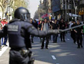 مظاهرات ضخمة فى عدة مدن اسبانية احتجاجا على مشروع قانون للامن العام