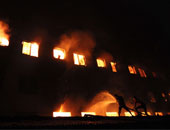 حريق هائل فى مصنع حديد بالمدينة الصناعية بـ6 أكتوبر