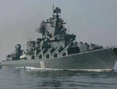 الطراد الروسى "موسكفا" ينفذ مناورات فى المحيط الأطلسى بصواريخ مجنحة