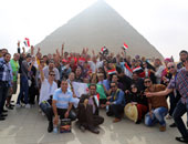 4500 مصرى و1600 أجنبى زاروا الأهرامات وأبو الهول احتفالاً بعيد الثورة