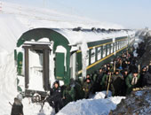 تساقط غزير للثلوج شمال الصين 