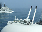سفن حربية روسية ترسو فى ميناء بندر انزالى الإيرانى
