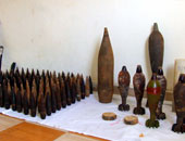 العثور على 70 دانة مدفع و2 صاروخ وقنبلتين ومضادات للطائرات بأكتوبر (تحديث 1)