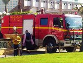 "اليوم السابع" ينشر أول فيديو لحريق الأهلى ومُعاينة حسن حمدى