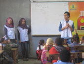 "خطوات" تستكمل "جمهورية ميم" بتوزيع حقائب مدرسية بالبساتين