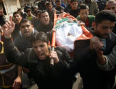 تشييع جثمان فتى فلسطينى قتل برصاص الجيش الإسرائيلى قرب الخليل