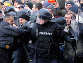 آلاف يتظاهرون فى مقدونيا احتجاجا على وحشية الشرطة المزعومة